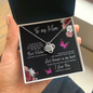 To My Mom You Are The Best Mother Beautiful Love Knot Pendant Necklace