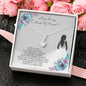 Will You Be My Maid Of Honor Alluring Beauty Necklace, Wedding Party Gift, Message Card Jewelry
