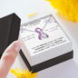 PANCREATIC CANCER Ribbon - My Grandma is a Warrior - Pancreatic Cancer Ribbon Necklace Supporting Grandma