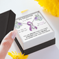 PANCREATIC CANCER Ribbon My DAUGHTER is a Warrior - Silver Ribbon Necklace Supporting Daughter