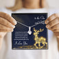 To The One And Only Beautiful Ribbon Necklace for Her