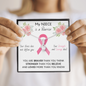 BREAST CANCER Ribbon My NIECE Is A Warrior - Beautiful Ribbon Necklace - Breast Cancer Awareness for Niece