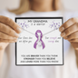 PANCREATIC CANCER Ribbon - My Grandma is a Warrior - Pancreatic Cancer Ribbon Necklace Supporting Grandma