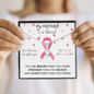 BREAST CANCER Ribbon My MOTHER Is A Warrior - Beautiful Ribbon Necklace - Breast Cancer Awareness for Mother