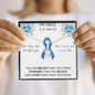COLON CANCER RIBBON - My NIECE is a Warrior - Beautiful Ribbon Necklace - Cancer Awareness for Niece