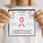 BREAST CANCER Ribbon My WIFE Is A Warrior - Beautiful Ribbon Necklace - Breast Cancer Awareness for Wife