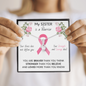 BREAST CANCER Ribbon My SISTER Is A Warrior - Beautiful Ribbon Necklace - Breast Cancer Awareness for Sister