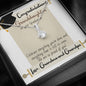 Congratulations Granddaughter Alluring Beauty Necklace from Grandma and Grandpa