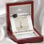 Congratulations Granddaughter Alluring Beauty Necklace from Grandma and Grandpa