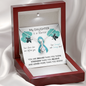 OVARIAN CANCER Ribbon My DAUGHTER is a Warrior - Beautiful Ribbon Necklace - Cancer Awareness for Daughter