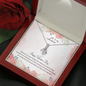 To My Love Happy Valentine's Day Petite Ribbon Shaped Pendant