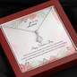 To My Love Happy Valentine's Day Petite Ribbon Shaped Pendant
