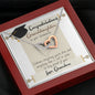 Congratulations Granddaughter Two Hearts Necklace from Grandma