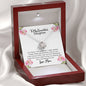 To My Beautiful Daughter Love Knot Necklace