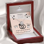 Will You Be My Bridesmaid Love Knot Necklace, Wedding Party Gift, Message Card Jewelry