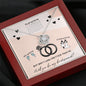 Will You Be My Bridesmaid Love Knot Necklace, Wedding Party Gift, Message Card Jewelry