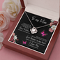 To My Mom You Are The Best Mother Beautiful Love Knot Pendant Necklace