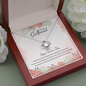 To My Girlfriend Happy Valentine's Day Love Knot Necklace