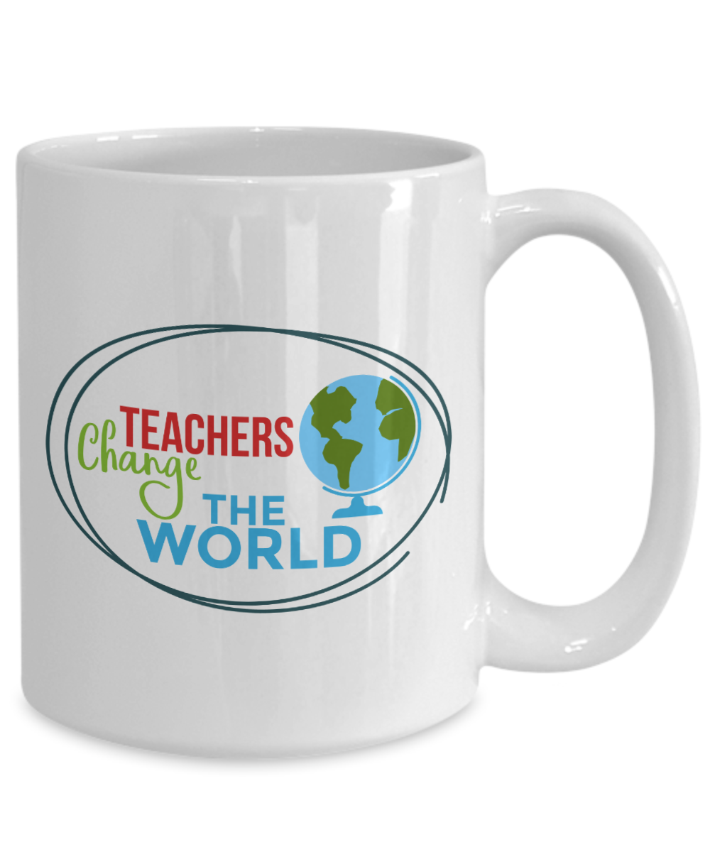 Teachers Change The World 15oz Ceramic Mug