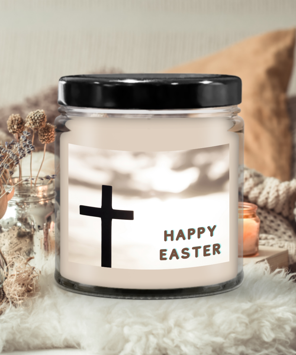 Happy Easter Vanilla Scented Candle in Keepsake Jar with Lid