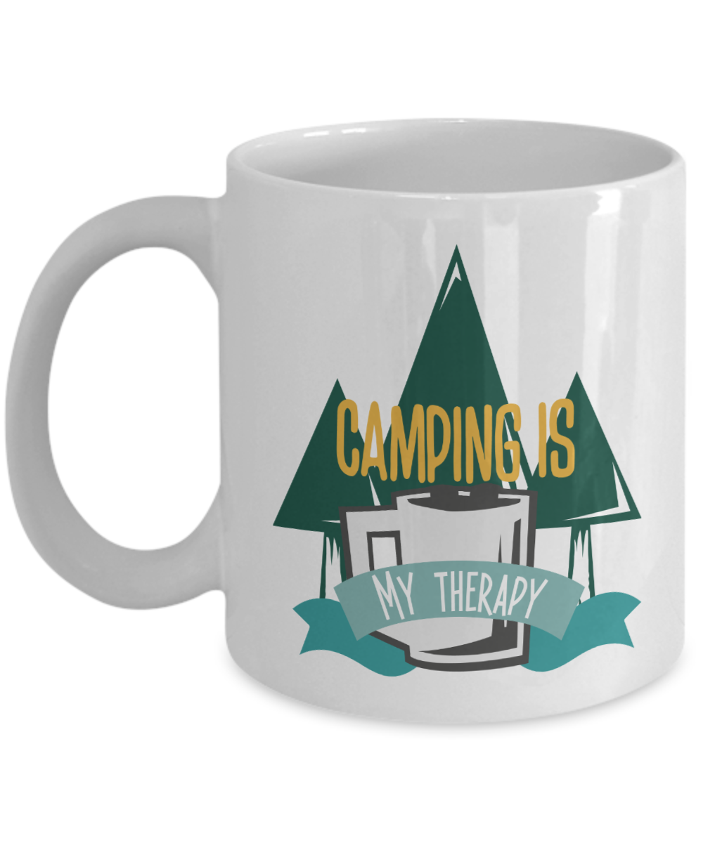 Camping is My Therapy 15oz Ceramic Mug