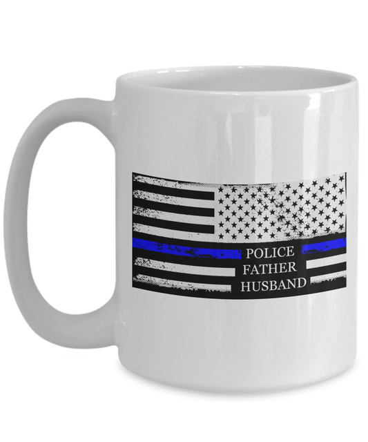 Police Father Husband 15oz Coffee Mug