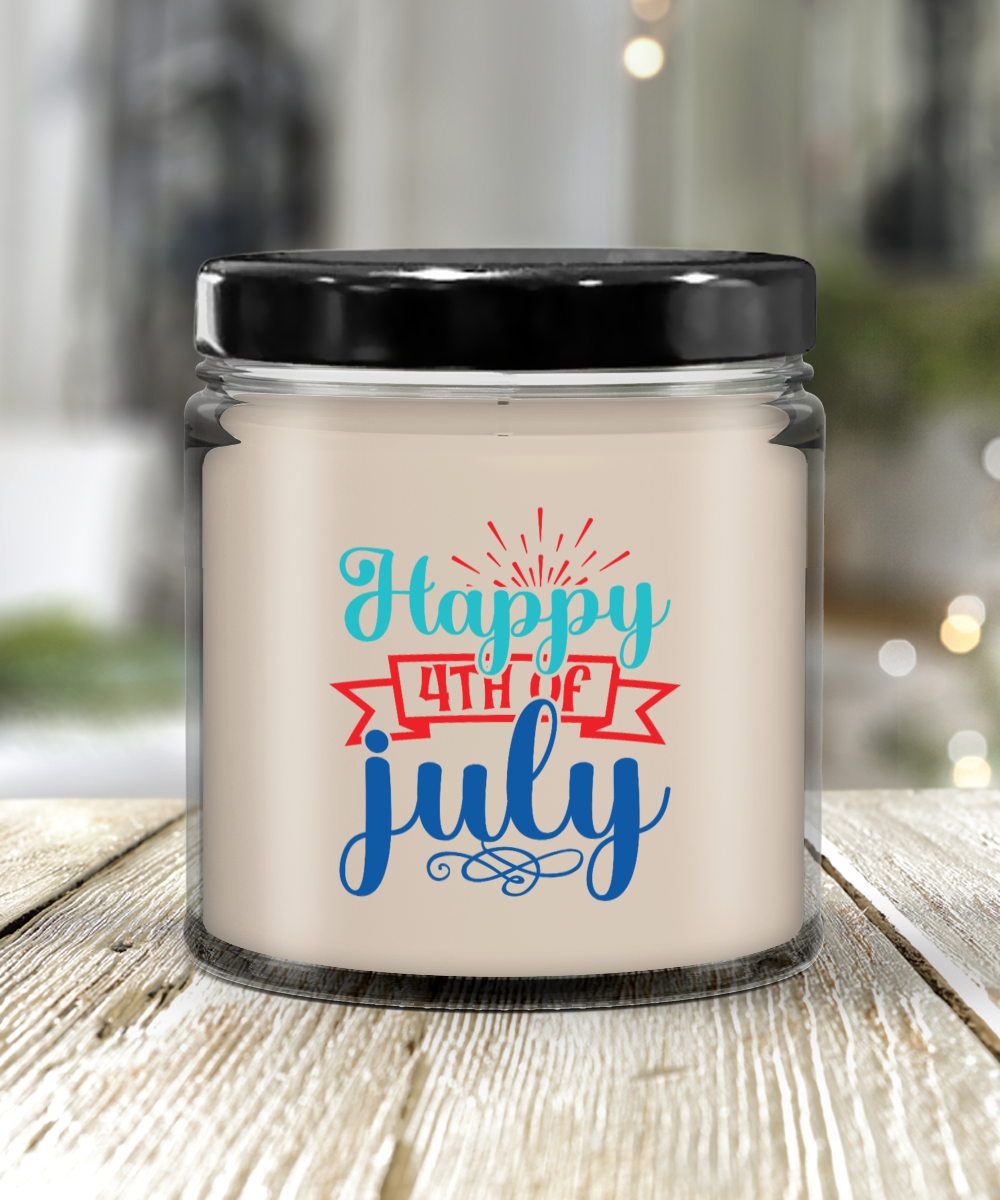 Happy 4th of July 9oz Vanilla Candle in Keepsake Jar