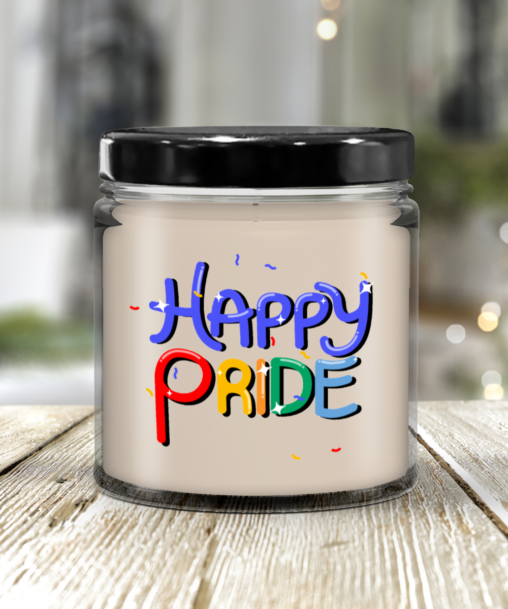 Happy Pride 9oz Vanilla Scented Soy Candle
