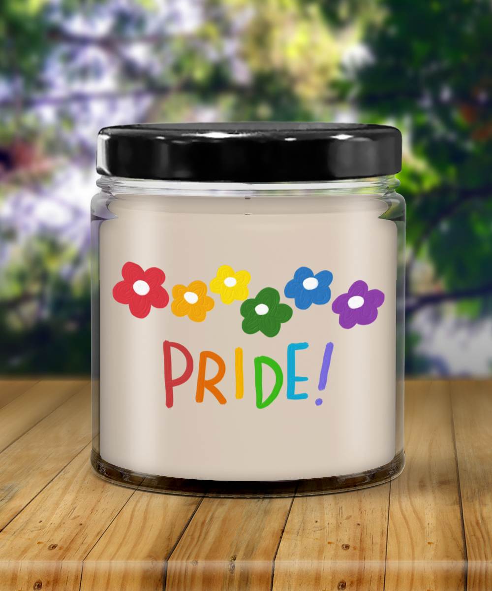 Pride Flowers - 9oz Vanilla Scented Soy Candle