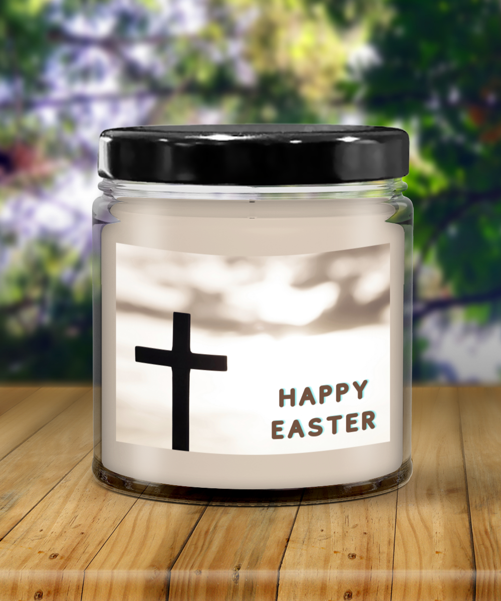 Happy Easter Vanilla Scented Candle in Keepsake Jar with Lid