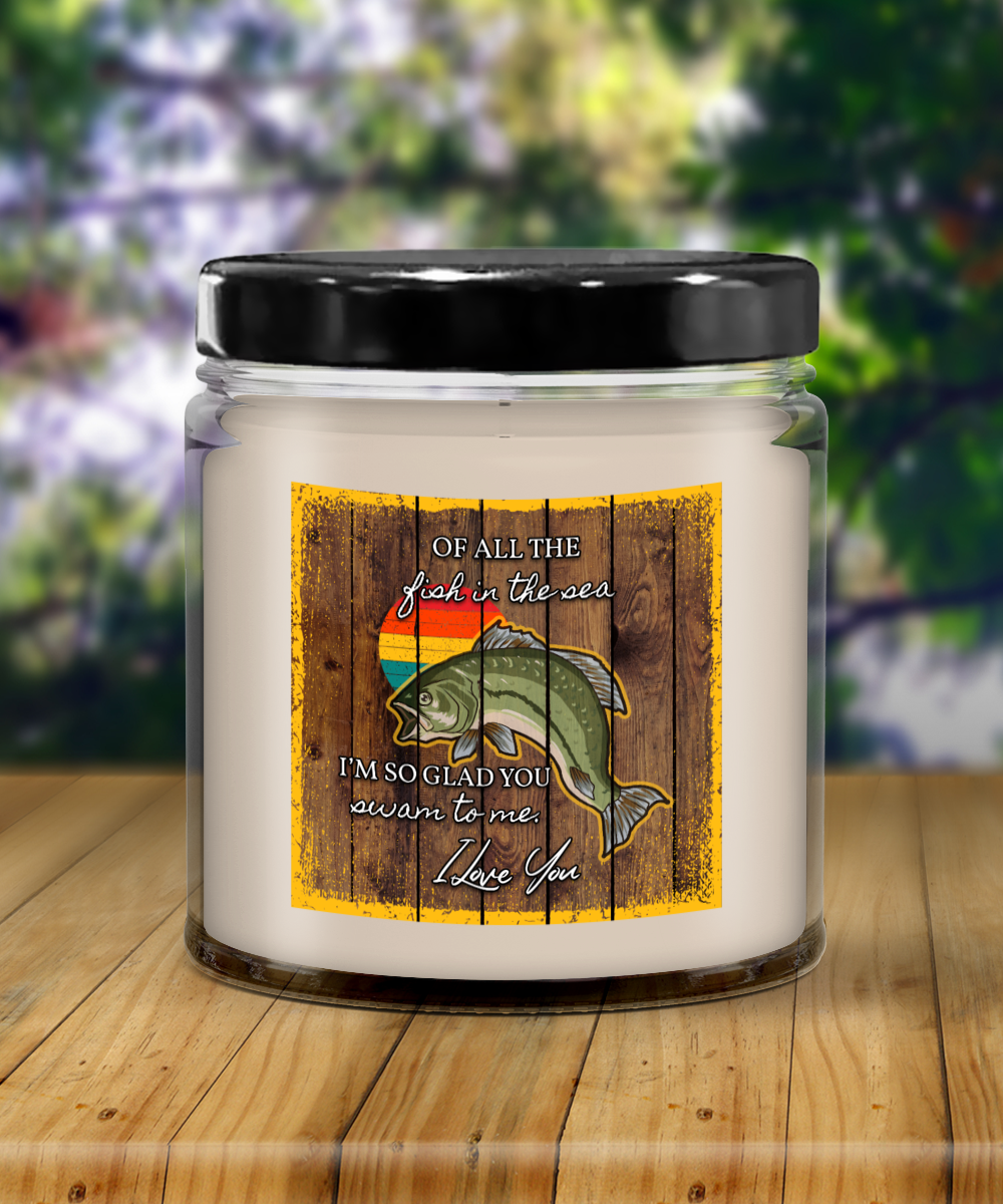 Of All The Fish In The Sea 9oz Vanilla Soy Blend Candle