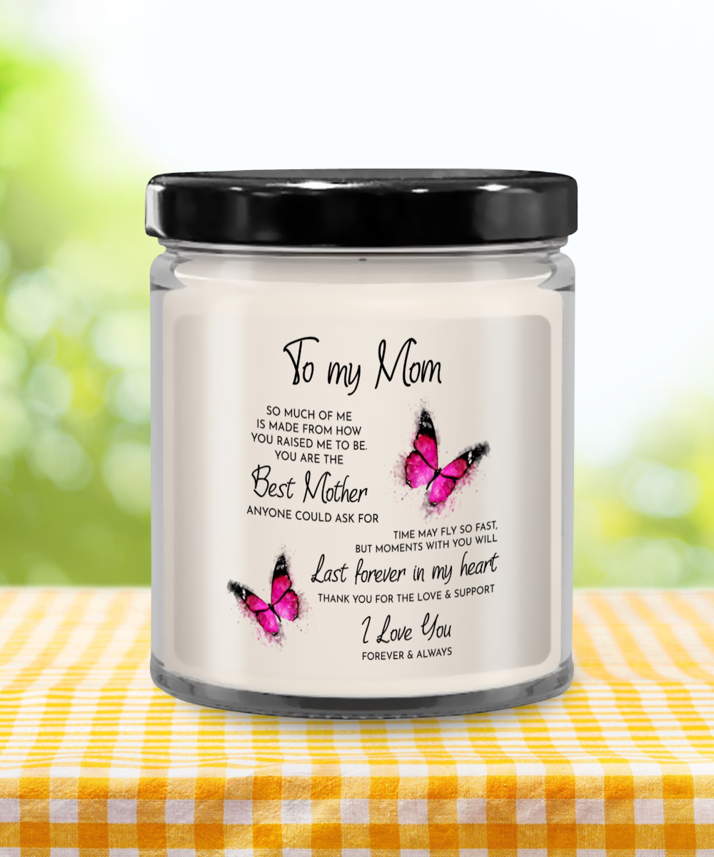To My Mom Vanilla Scented Candle in Keepsake Jar