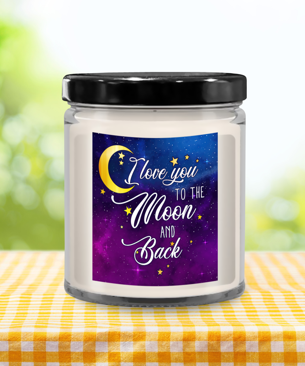 I Love You To The Moon And Back Vanilla Scented Candle