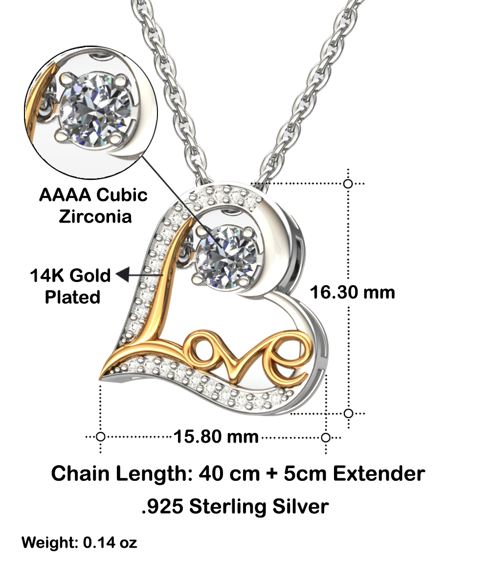 The Love Of My Life Scripted Love Necklace - Gift for Her