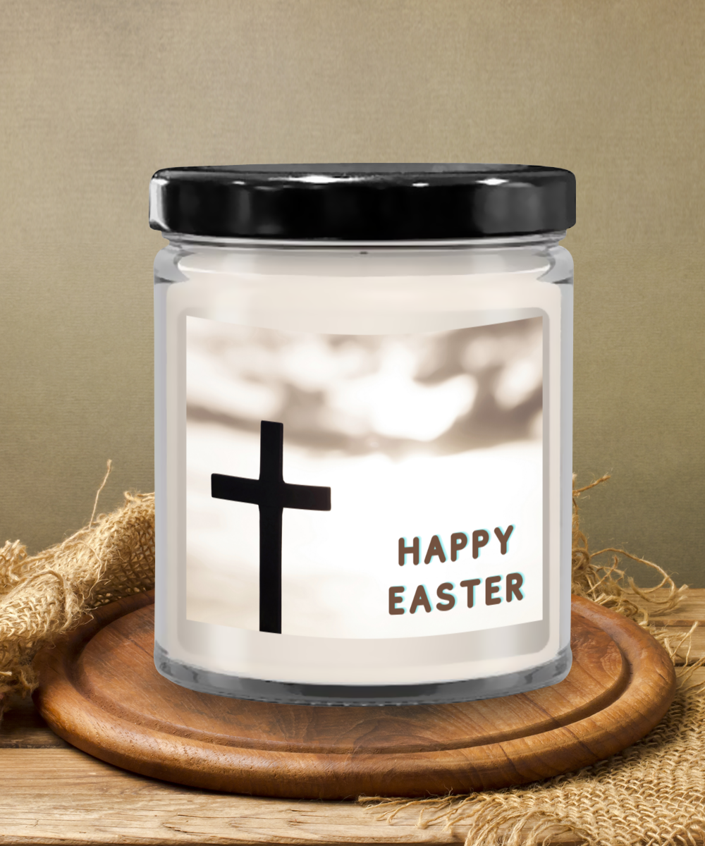 Happy Easter Vanilla Scented Candle in Keepsake Jar with Lid