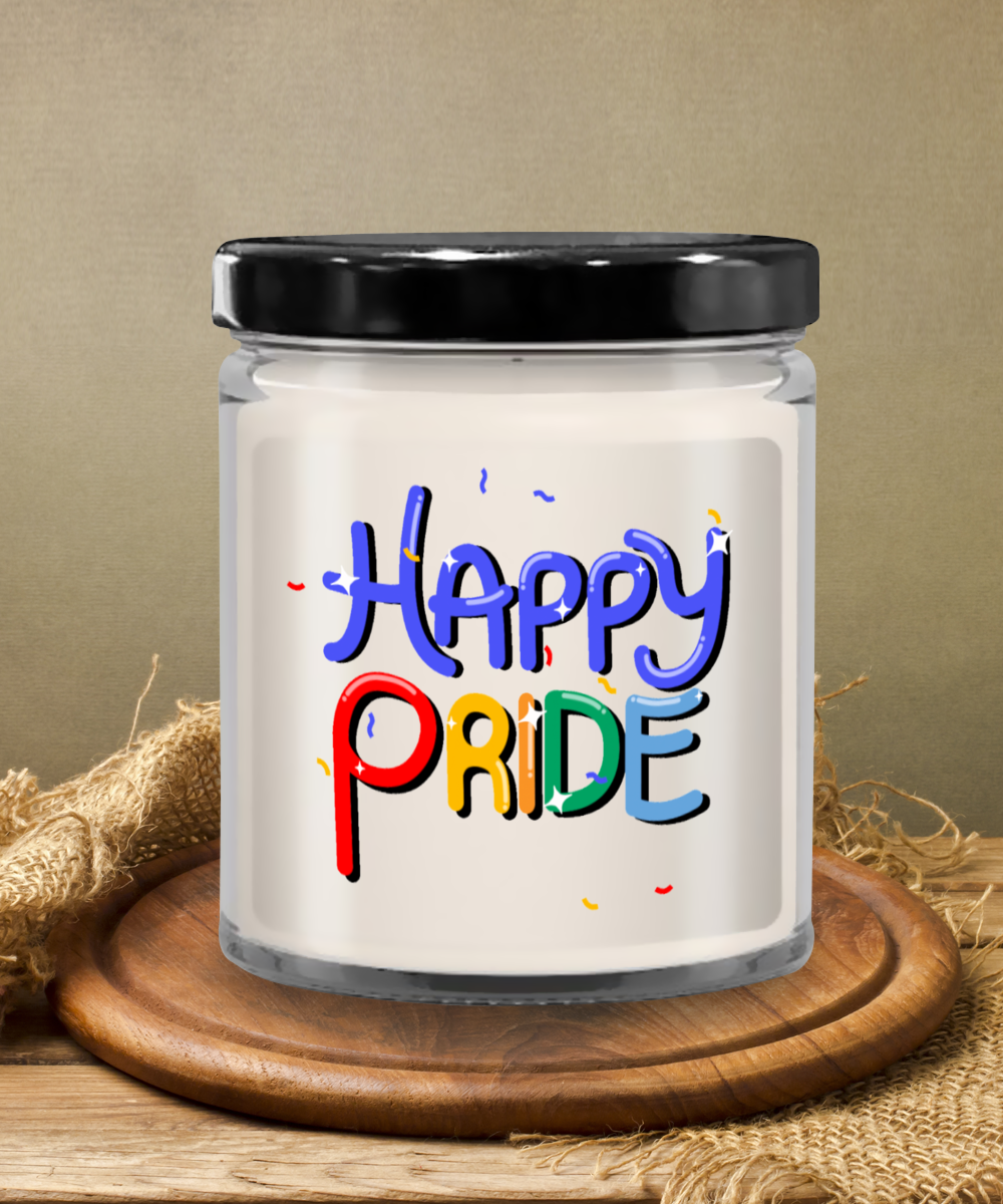 Happy Pride 9oz Vanilla Scented Soy Candle