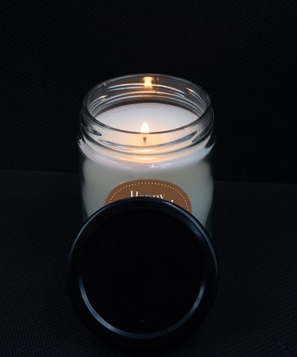Happy Easter Vanilla Scented Candle in Keepsake Jar with Lid
