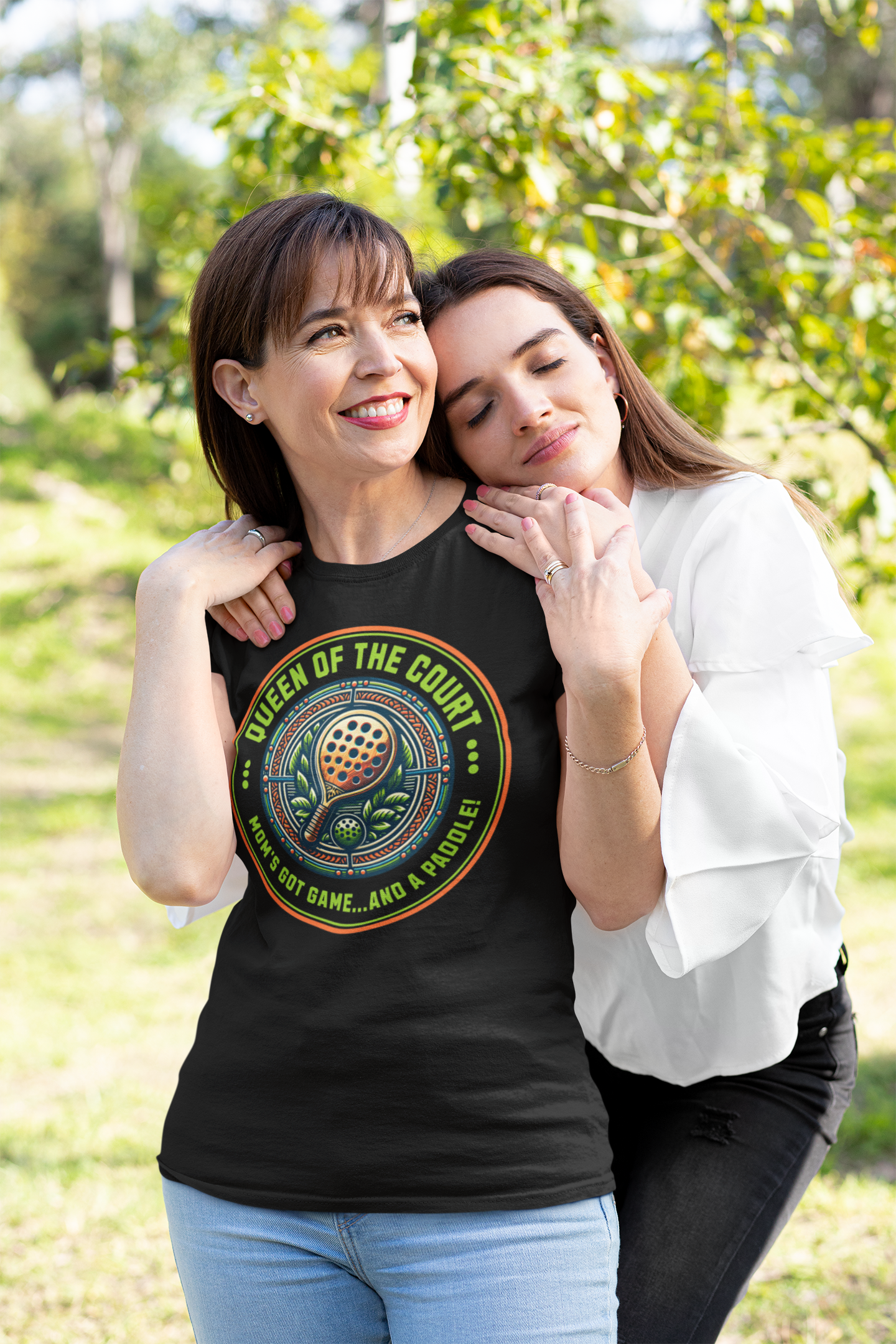Queen Of The Court Pickleball Mom T-Shirt