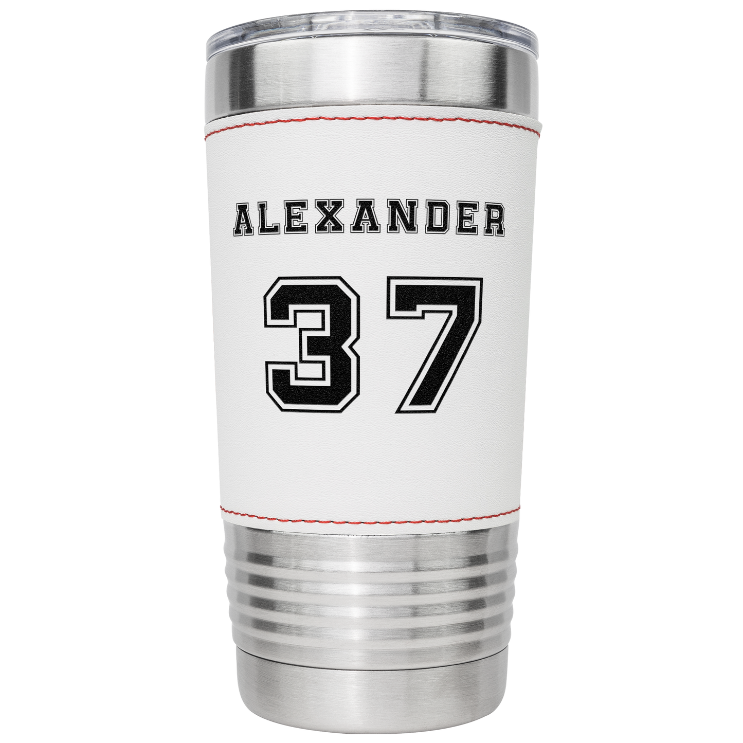 Personalized Player 20oz Baseball Tumbler Name and Jersey Number for Mom and Dad