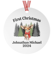 Personalized Baby's First Christmas Ornament