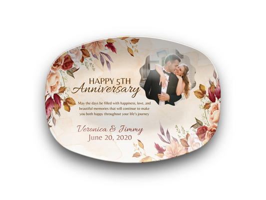 Happy 5th Anniversary Platter
