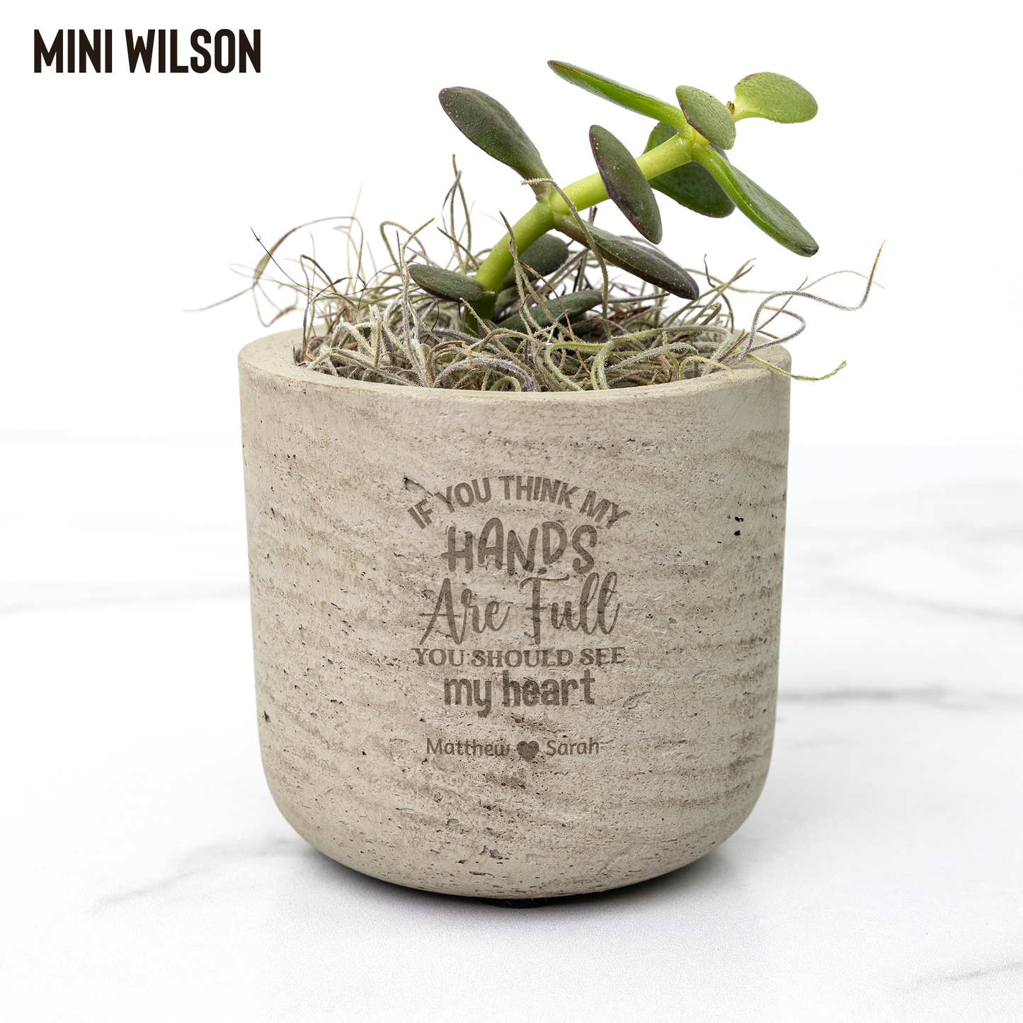 Personalized Desk Plant for Mom Gift for Mother's Day, Birthday Gift for Mom, Gift for Grandma