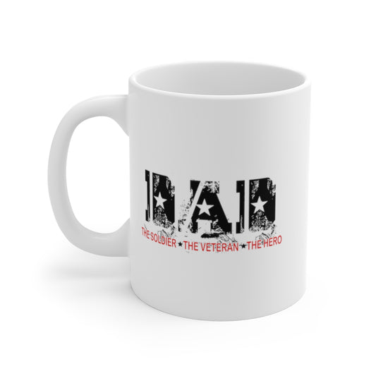 Military Service Mug for Dad Ceramic Mugs for Father's Day Gift for Birthday (11oz\15oz\20oz)