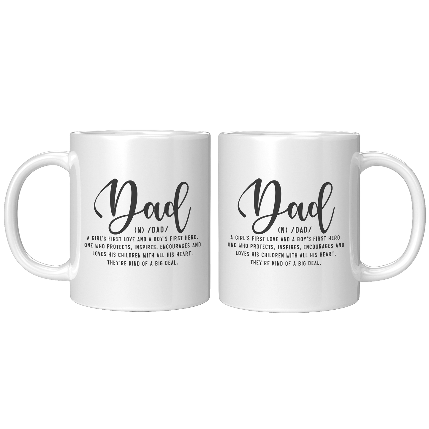Dad White Ceramic Mug 11oz or 15oz