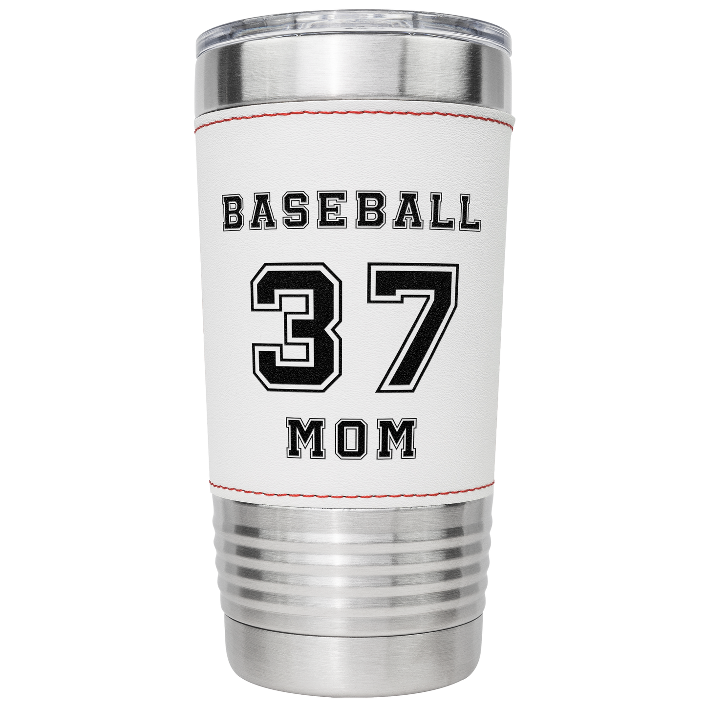 Personalized Player 20oz Baseball Tumbler Name and Jersey Number for Mom and Dad