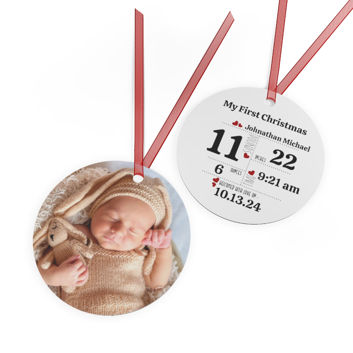 Personalized Baby's First Christmas Ornament