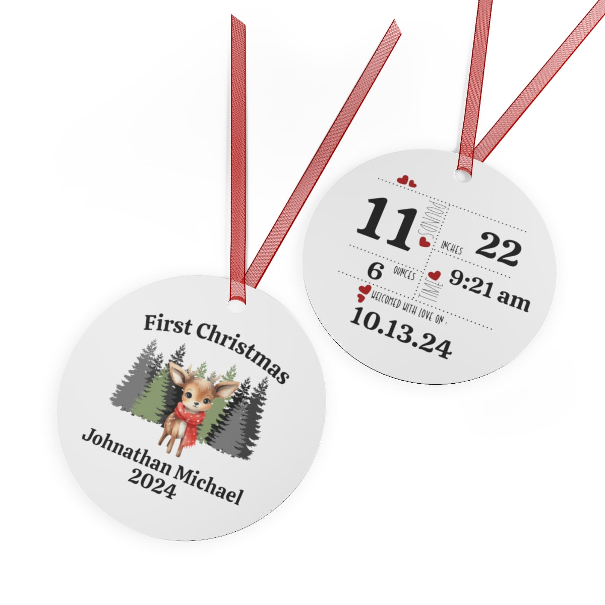 Personalized Baby's First Christmas Ornament