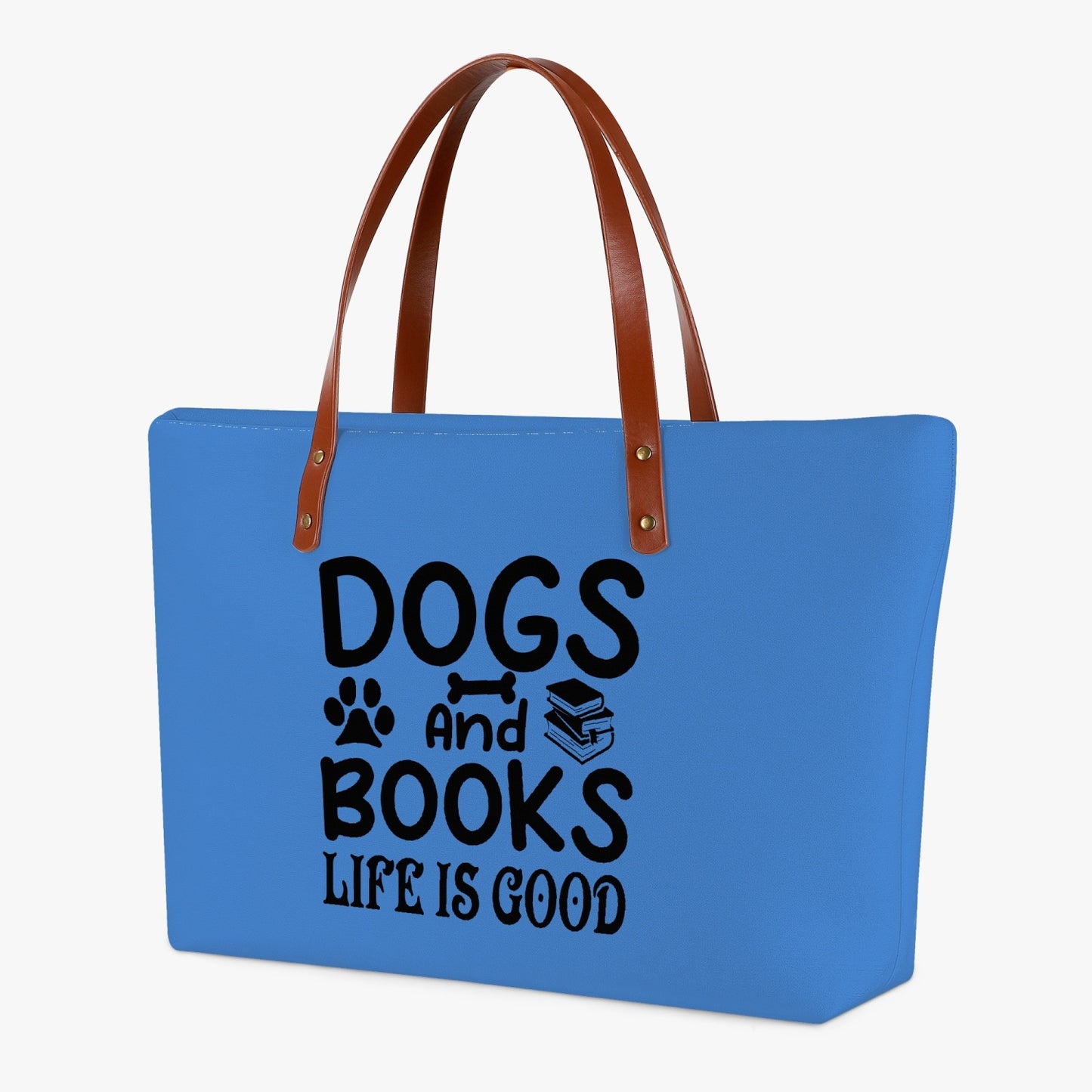 Dogs And Books Tote Bag