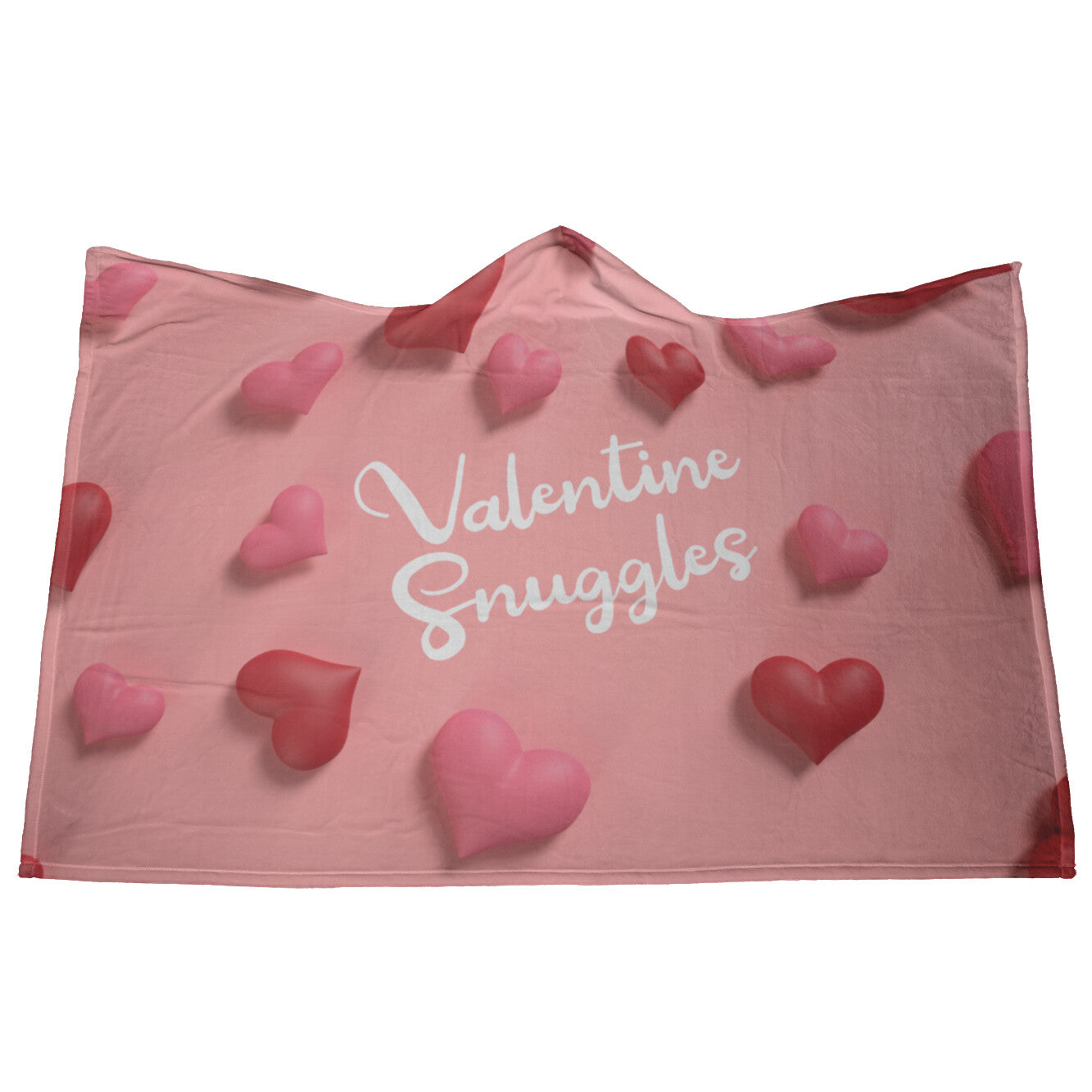 Valentine Snuggles Hooded Blanket