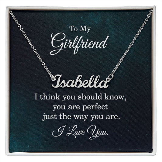 To My Girlfriend - Personalized Name Necklace